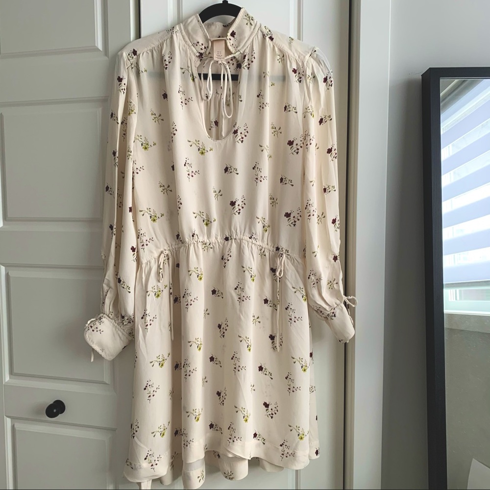 H&M Romantic Floral Cream Dress